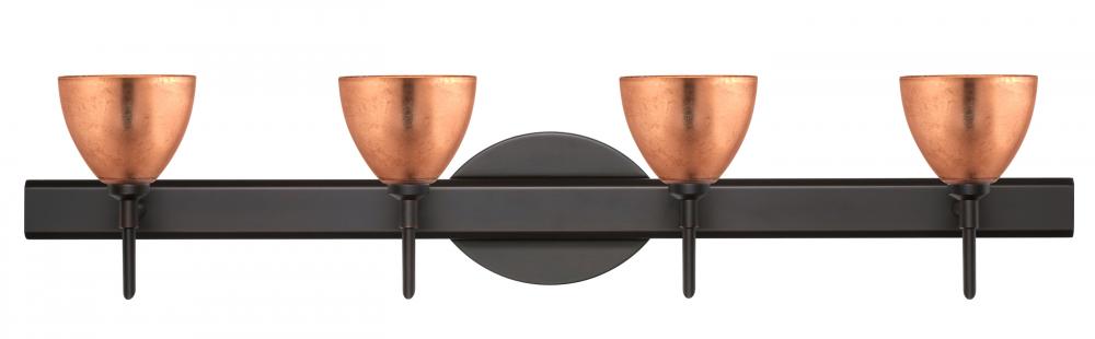 Besa Divi Wall 4SW Copper Foil Bronze 4x5W LED