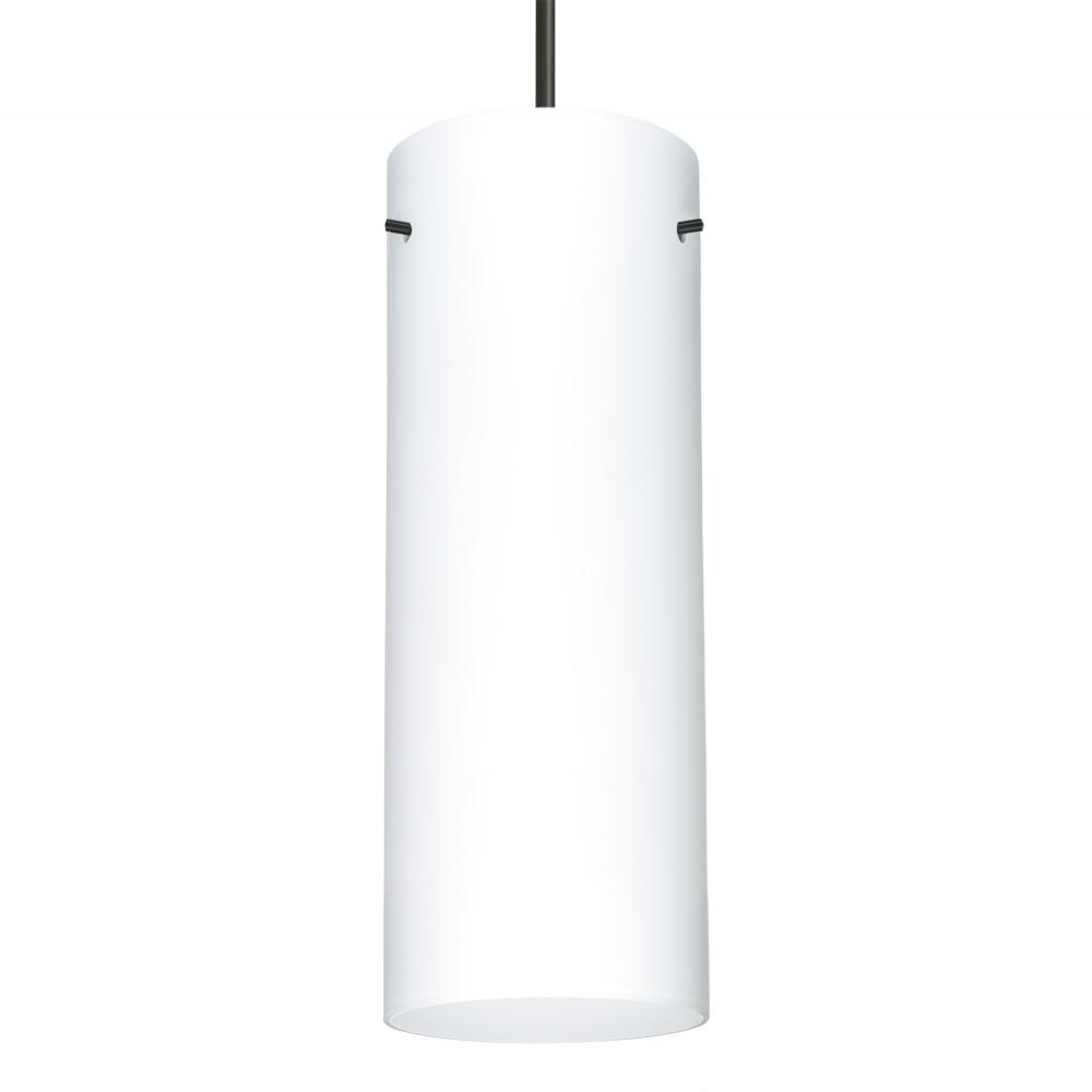 Besa Stilo 18 LED Pendant For Multiport Canopy Opal Matte Black 1x11W LED