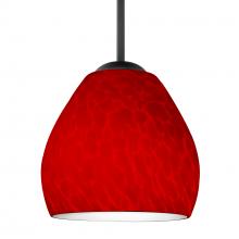 Besa Lighting 1BT-4122RC-LED-BK - Besa Bolla LED Pendant Red Cloud Black 1x9W LED
