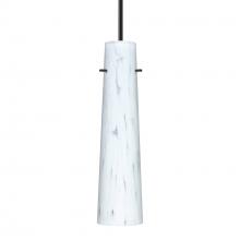 Besa Lighting 1BT-567419-LED-BK - Besa Camino Pendant Black Carrera 1x5W LED