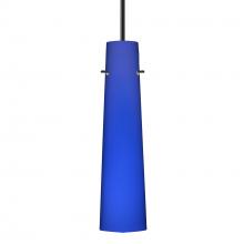 Besa Lighting 1BT-5674CM-LED-BK - Besa Camino Pendant Black Cobalt Blue Matte 1x5W LED