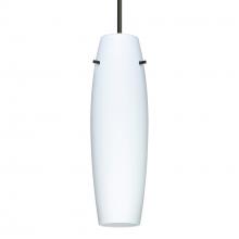 Besa Lighting 1JC-489707-LED-BK - Besa Suzi 14 Pendant Opal Matte, Black, 1x9W LED