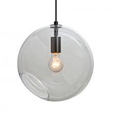 Besa Lighting 1JC-MAESTRO12CL-EDIL-BK - Besa, Maestro 12 Cord Pendant, Clear, Black Finish, 1x5W LED Filament