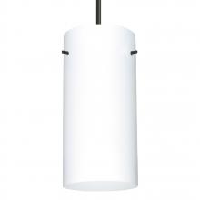 Besa Lighting 1JT-412007-LED-BK - Besa Cord Pendant Stilo 12 Black Opal Matte 1x11W LED