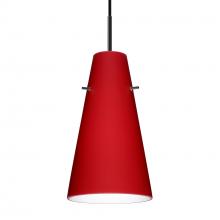 Besa Lighting 1JT-4124RM-LED-BK - Besa Cierro LED Pendant Ruby Matte Black 1x9W LED