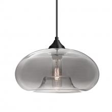 Besa Lighting 1JT-BANASM-EDIL-BK - Besa Pendant Bana Black Smoke 1x8W LED Filament