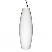 Besa Lighting 1KX-412707-LED-BK - Besa Suzi 18 Pendant Opal Matte Black 1x11W LED