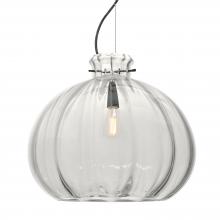 Besa Lighting 1KX-464588-EDIL-BK - Besa Pendant Pinta 12 Clear Black 1x8W LED Filament