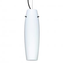 Besa Lighting 1KX-489707-LED-BK - Besa Suzi 14 Pendant Opal Matte, Black, 1x9W LED