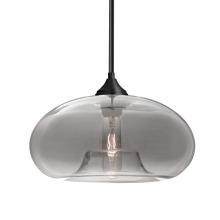Besa Lighting 1TT-BANASM-EDIL-BK - Besa Stem Pendant Bana Black Smoke 1x8W LED Filament