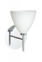 Besa Lighting 1SW-177907-CR - Besa Wall Mia Chrome Opal Matte 1x40W G9