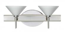Besa Lighting 2SW-117607-LED-CR - Besa Wall Kona Chrome White 2x5W LED
