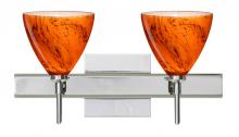 Besa Lighting 2SW-1779HB-LED-CR-SQ - Besa Wall With SQ Canopy Mia Chrome Habanero 2x5W LED