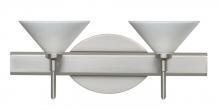 Besa Lighting 2SW-282453-LED-SN - Besa Wall Kona Satin Nickel White Starpoint 2x5W LED