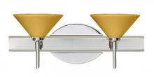 Besa Lighting 2SW-282490-LED-CR - Besa Wall Kona Chrome Mango Starpoint 2x5W LED