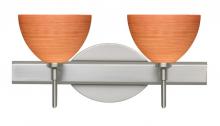 Besa Lighting 2SW-4679CH-LED-SN - Besa Wall Brella Satin Nickel Cherry 2x5W LED