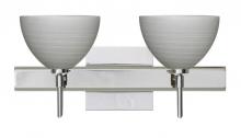 Besa Lighting 2SW-4679TN-LED-CR-SQ - Besa Wall With SQ Canopy Brella Chrome Titan 2x5W LED