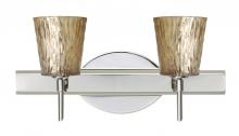 Besa Lighting 2SW-5125GF-LED-CR - Besa Wall Nico 4 Chrome Stone Gold Foil 2x5W LED