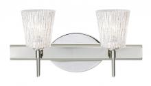 Besa Lighting 2SW-5125GL-CR - Besa Wall Nico 4 Chrome Glitter Stone 2x40W G9