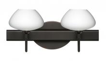 Besa Lighting 2SW-541007-LED-BR - Besa Wall Peri Bronze Opal Matte 2x5W LED