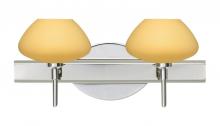 Besa Lighting 2SW-5410VM-LED-CR - Besa Wall Peri Chrome Vanilla Matte 2x5W LED