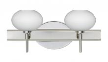 Besa Lighting 2SW-561207-LED-CR - Besa Wall Lasso Chrome Opal Matte 2x5W LED