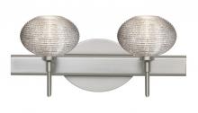 Besa Lighting 2SW-5612GL-LED-SN - Besa Wall Lasso Satin Nickel Glitter 2x5W LED