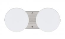 Besa Lighting 2WS-773807-LED-SN - Besa Wall Ciro Satin Nickel Opal Matte 2x5W LED