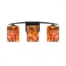 Besa Lighting 3WC-LAVA-LED-BK - Besa, Lava Vanity, Lava, Black Finish, 3x9W LED