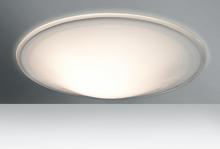 Besa Lighting 3CS-909739-LED - Besa Ceiling Luma 18 Opal Glossy/Clear 1x28W LED