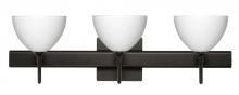 Besa Lighting 3SW-467907-BR-SQ - Besa Wall With SQ Canopy Brella Bronze White 3x40W G9