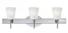 Besa Lighting 3SW-5125GL-CR - Besa Wall Nico 4 Chrome Glitter Stone 3x40W G9