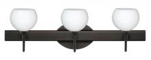 Besa Lighting 3SW-565807-LED-BR - Besa Wall Palla 5 Bronze Opal Matte 3x5W LED