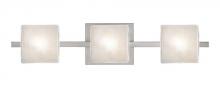Besa Lighting 3WS-7873GL-SN - Besa Wall Paolo Satin Nickel Glitter 3x50W G9