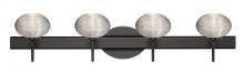 Besa Lighting 4SW-5612GL-BR - Besa Wall Lasso Bronze Glitter 4x40W G9