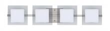 Besa Lighting 4WS-773539-SN - Besa Wall Alex Satin Nickel Opal/Clear 4x50W G9
