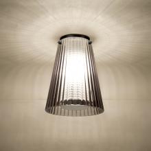 Besa Lighting DIONSMC-LED-BK - Dion Ceiling, Smoke Shade, Black Finish, 1x9W LED