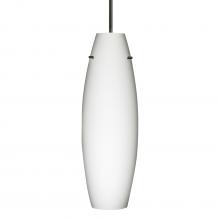 Besa Lighting J-412707-LED-BK - Besa Suzi 18 Pendant For Multiport Canopy Opal Matte Black 1x11W LED