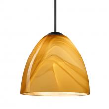 Besa Lighting J-4470HN-LED-BK - Besa Vila LED Pendant For Multiport Canopy Honey Black 1x9W LED