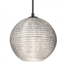 Besa Lighting J-4616GL-LED-BK - Besa Kristall 8 Pendant For Multiport Canopy Black Glitter 1x9W LED