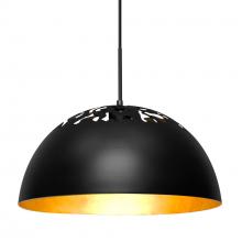 Besa Lighting J-GORDY-LED-BK - Besa Gordy Pendant for Multiport Canopy, Black Finish, 1x9W LED