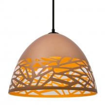 Besa Lighting J-KIEVCP-LED-BK - Besa Kiev Pendant for Multiport Canopy, Copper, Black Finish, 1x9W LED