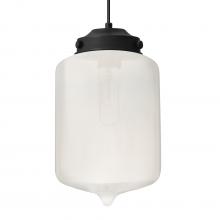 Besa Lighting J-OLINFR-EDIL-BK - Besa Olin Pendant For Multiport Canopy Black Frost 1x4W LED Filament