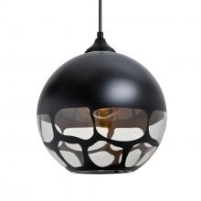 Besa Lighting OP-ROCKYBK-LED-BK - Besa, Rocky Outdoor Pendant, Black, Black Finish, 1x9W LED