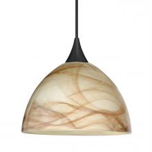 Besa Lighting RXP-467983-LED-BK - Besa Pendant Brella, Black Finish, Mocha 1x5W LED