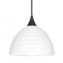Besa Lighting X-4679KR-LED-BK - Besa Pendant For Multiport Canopy Brella, Black Finish, Chalk 1x5W LED