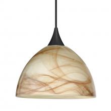Besa Lighting XP-467983-LED-BK - Besa Pendant Brella, Black Finish, Mocha 1x5W LED