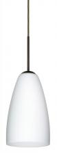 Besa Lighting 1JC-151107-BR - Besa Riva 9 Pendant Bronze Opal Matte 1x75W Medium Base