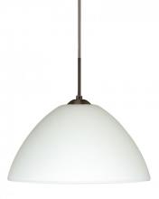 Besa Lighting 1JT-420107-BR - Besa Tessa Pendant Bronze White 1x75W Medium Base