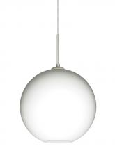 Besa Lighting J-COCO1207-LED-SN - Besa Coco 12 Pendant For Multiport Canopy, Opal Matte, Satin Nickel Finish, 1x9W LED